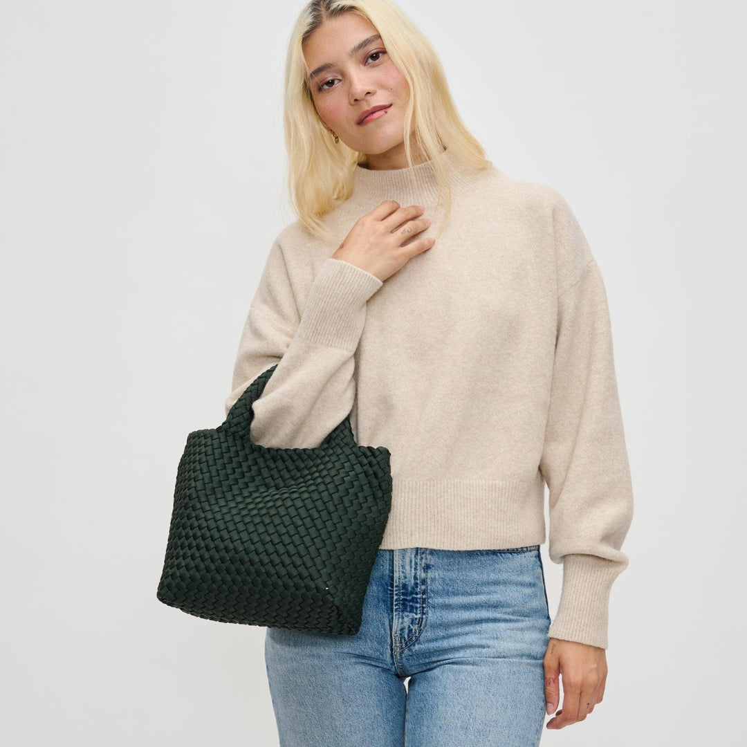Sol & Solene: Sky's The Limit - Woven Neoprene Small Crossbody: Olive - Shorely Chic Boutique