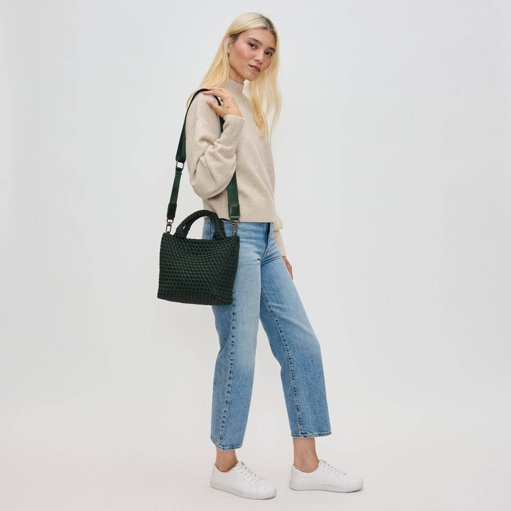 Sol & Solene: Sky's The Limit - Woven Neoprene Small Crossbody: Olive - Shorely Chic Boutique