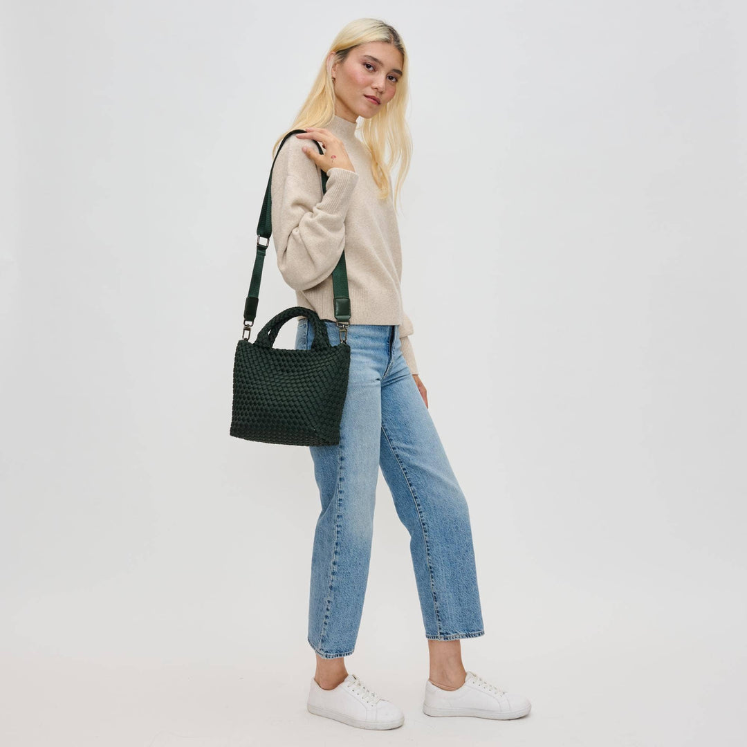 Sol & Solene: Sky's The Limit - Woven Neoprene Small Crossbody: Olive - Shorely Chic Boutique