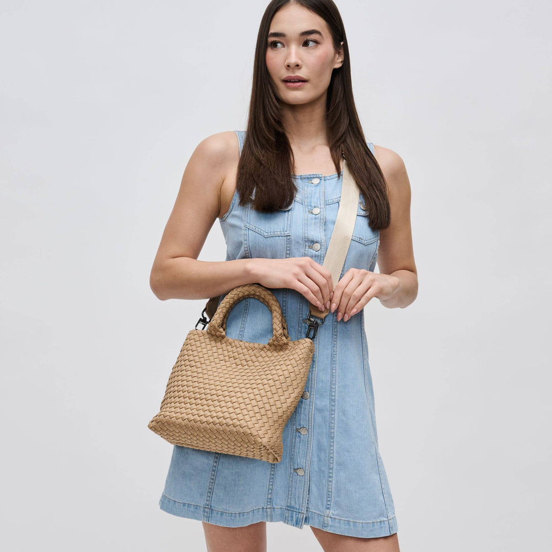 Sol & Solene: Sky's The Limit - Woven Neoprene Small Crossbody: Wine - Shorely Chic Boutique