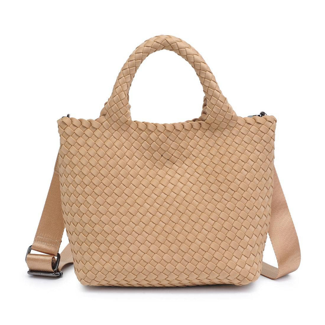Sol & Solene: Sky's The Limit - Woven Neoprene Small Crossbody: Wine - Shorely Chic Boutique