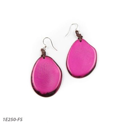Tagua - Amigas Earrings Fuchsia - Shorely Chic Boutique