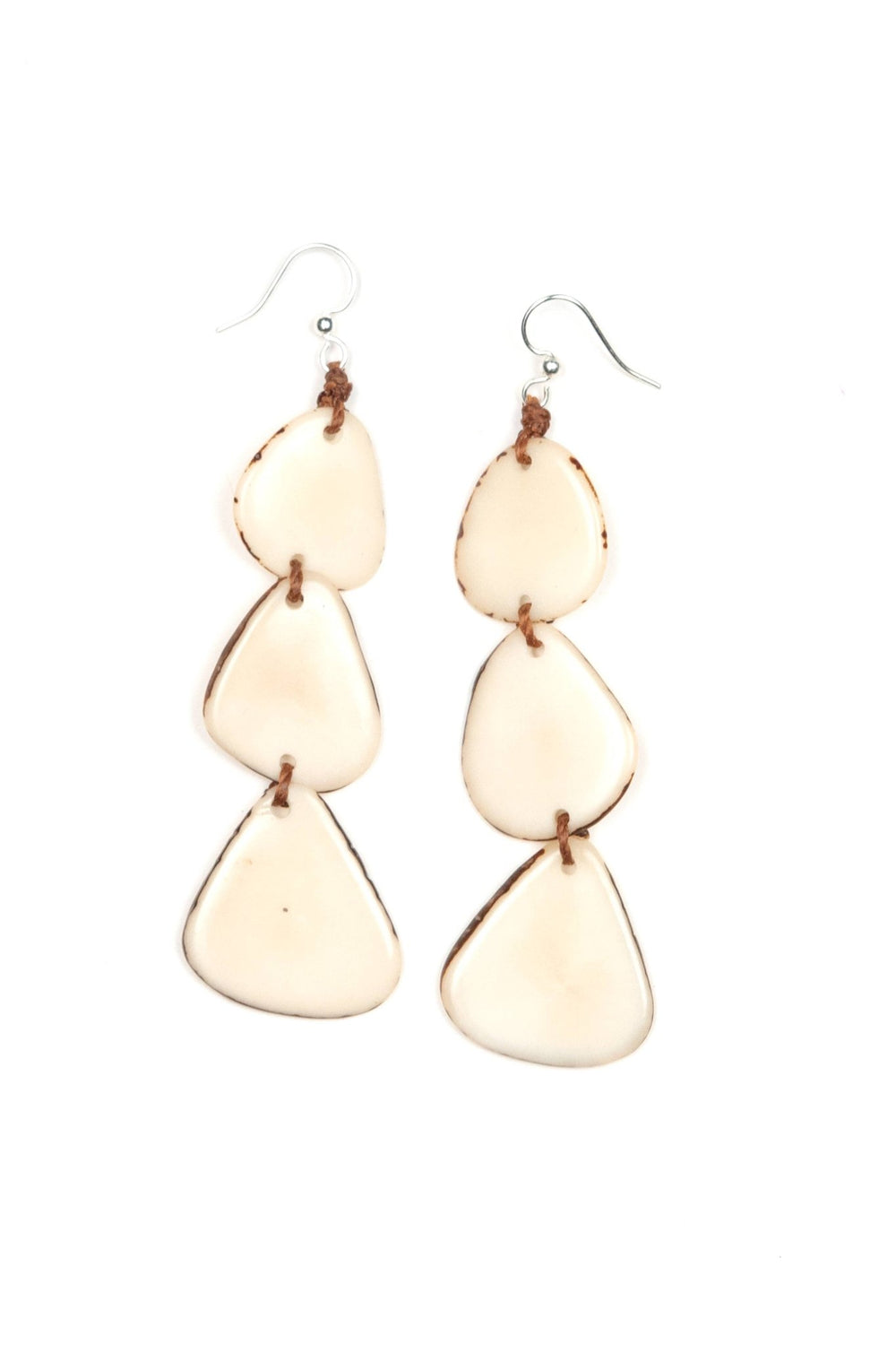 Tagua: Bali Earrings: Ivory - Shorely Chic Boutique