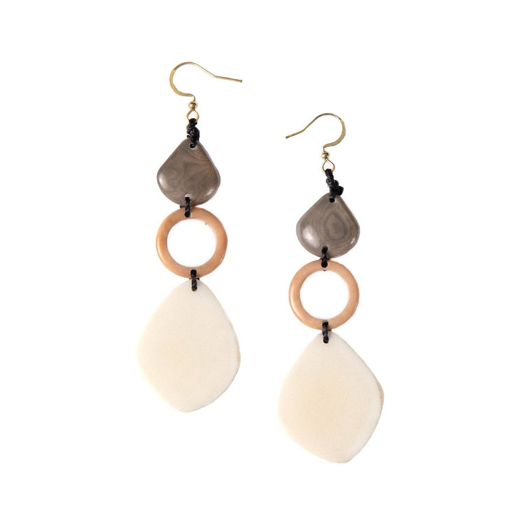 Tagua - Estela Earrings: Cafe con Leche Combo - Shorely Chic Boutique