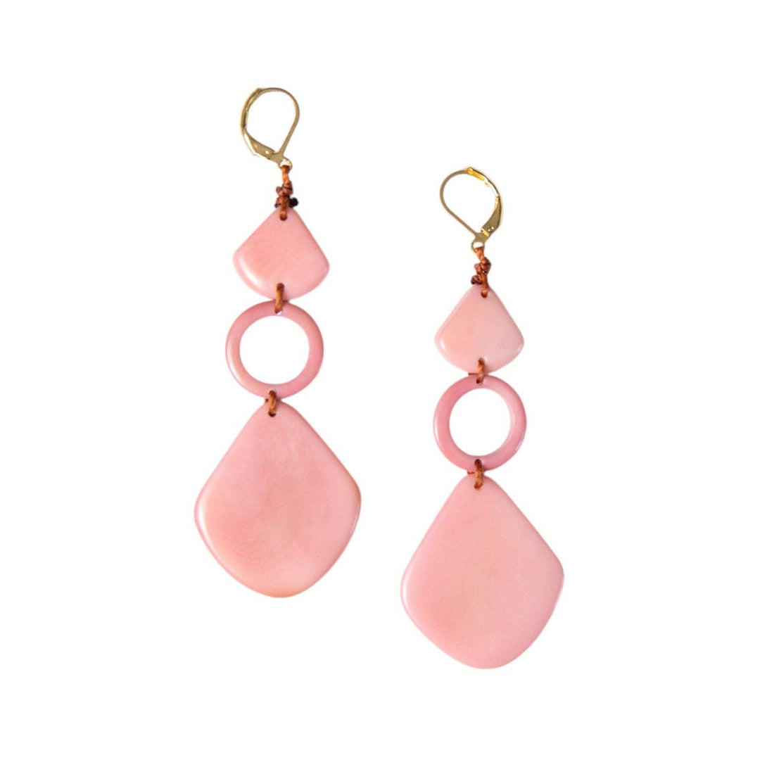 Tagua - Estela Earrings: Pink - Shorely Chic Boutique