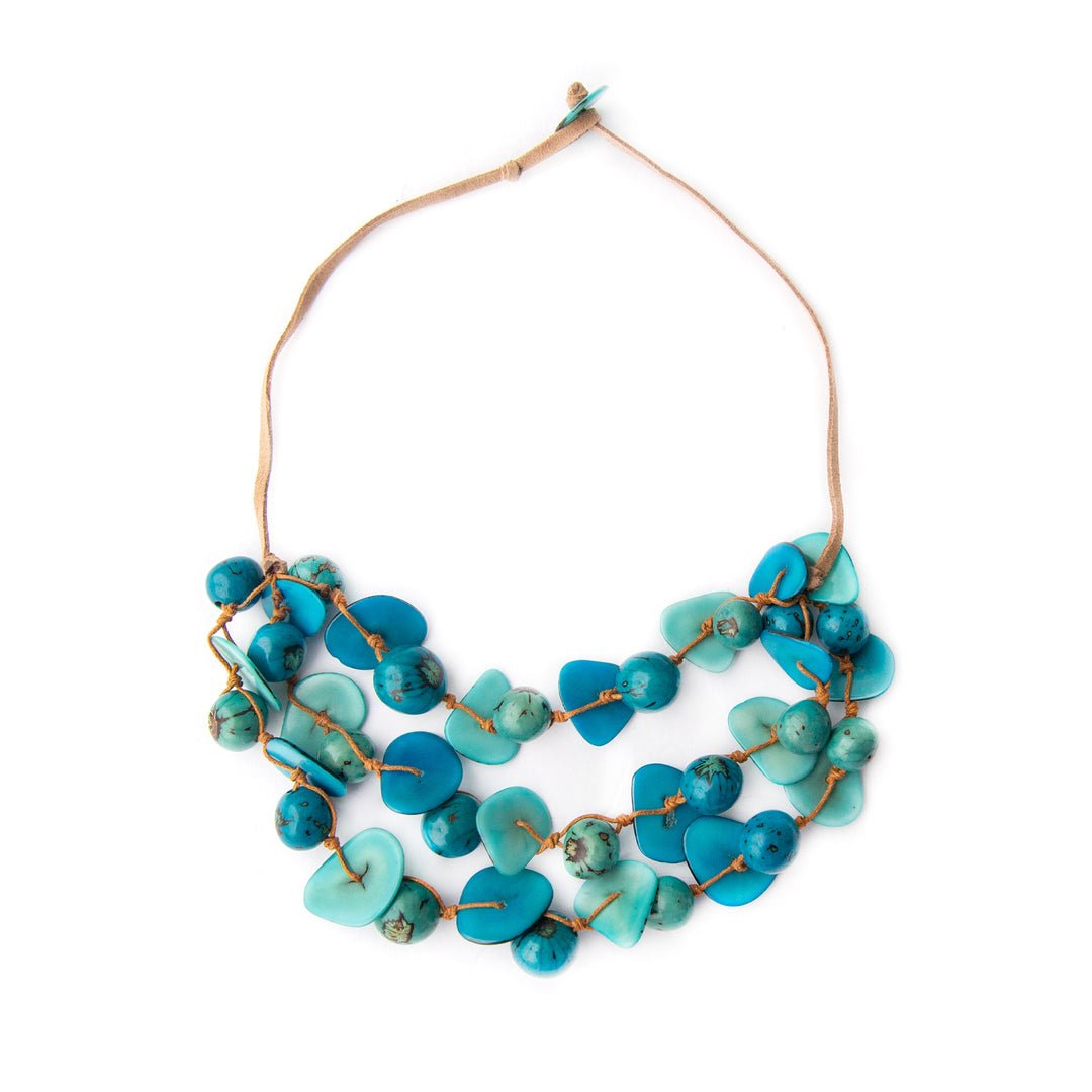 Tagua - Gisell Necklace: Celeste/Turquoise - Shorely Chic Boutique