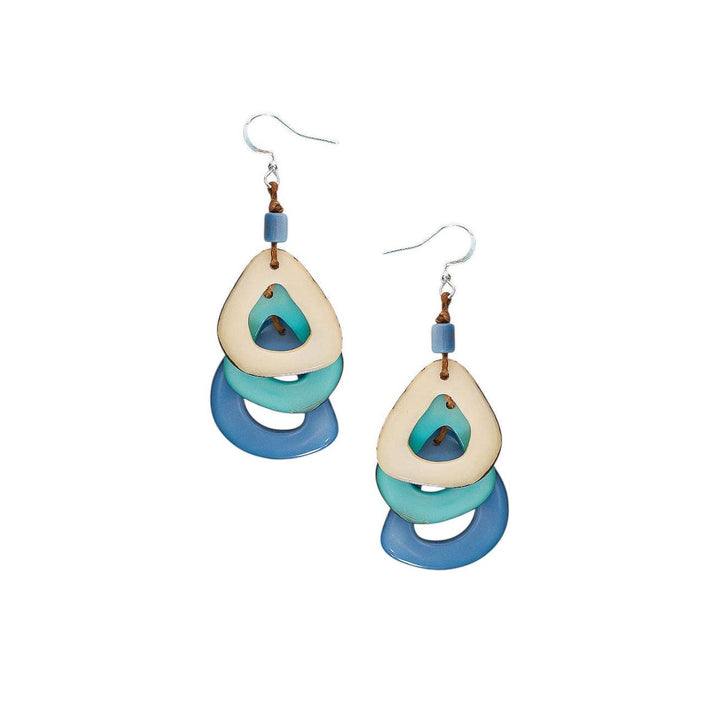 Tagua - Katniss Earrings: Biscayne Bay Combo - Shorely Chic Boutique