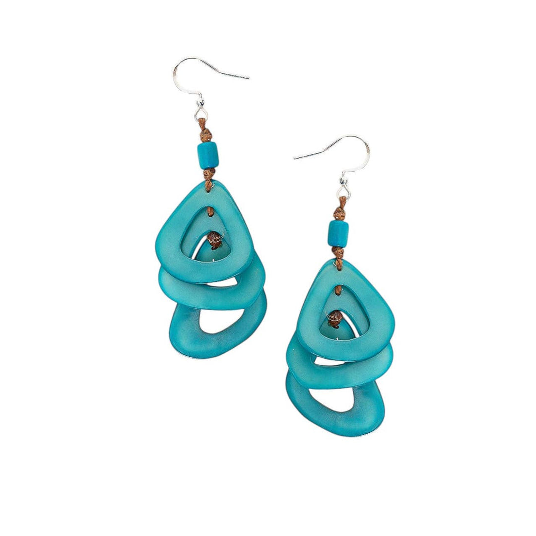 Tagua - Katniss Earrings: Turquoise - Shorely Chic Boutique