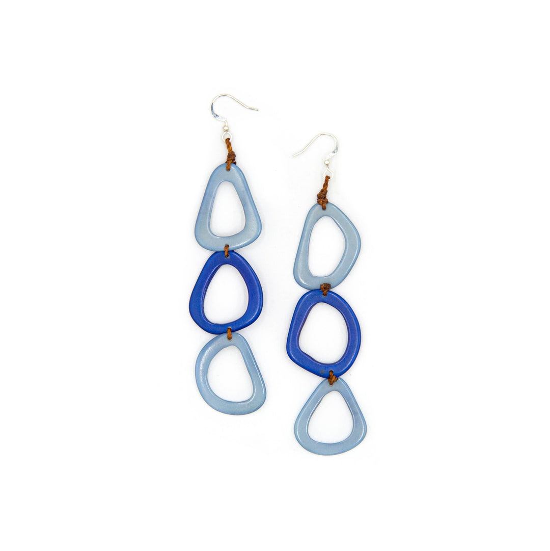 Tagua: Margarita Earrings: Blue/Royal Combo - Shorely Chic Boutique