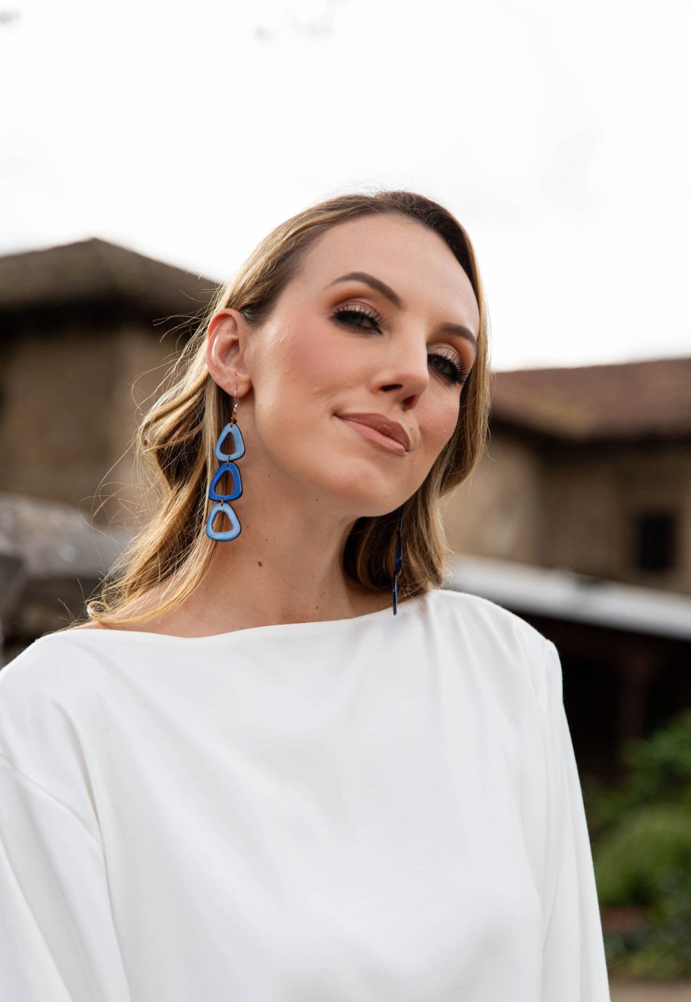 Tagua: Margarita Earrings: Blue/Royal Combo - Shorely Chic Boutique