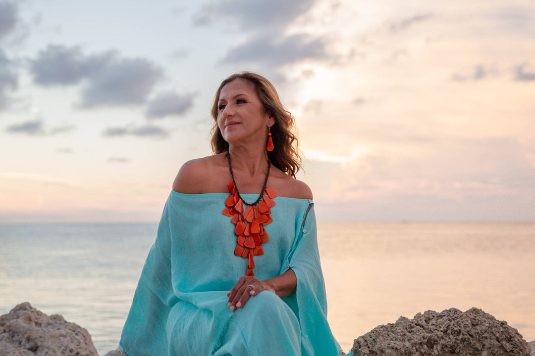 Tagua: Scarlett Earrings: Forest Green - Shorely Chic Boutique