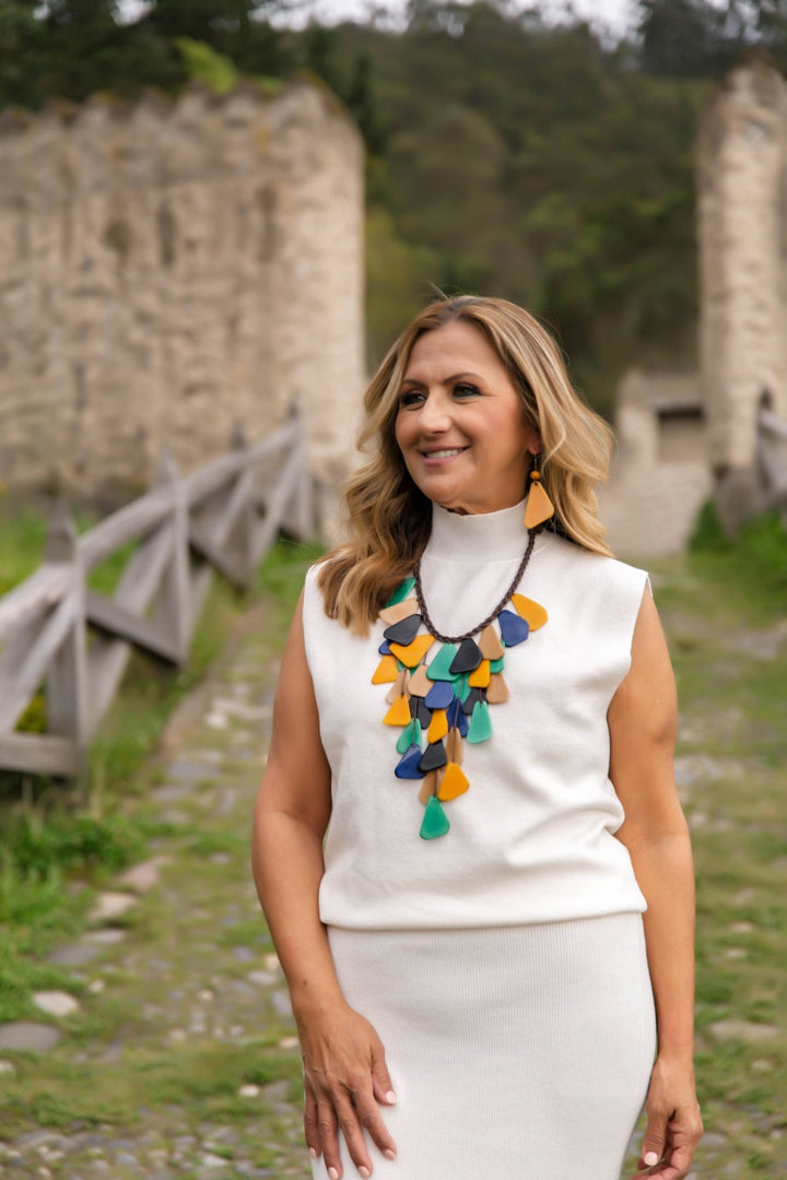 Tagua: Scarlett Earrings: Forest Green - Shorely Chic Boutique