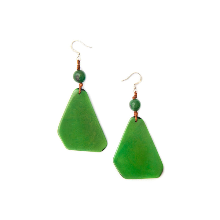 Tagua: Scarlett Earrings: Forest Green - Shorely Chic Boutique