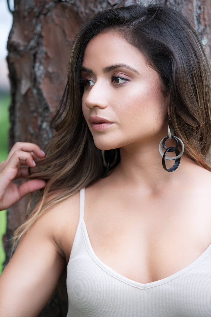 Tagua - Yazmine Earrings: Mocha - Shorely Chic Boutique