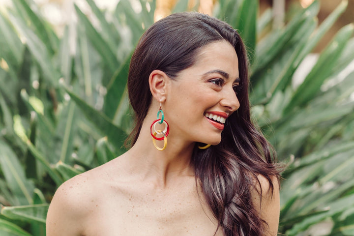 Tagua - Yazmine Earrings: Mocha - Shorely Chic Boutique