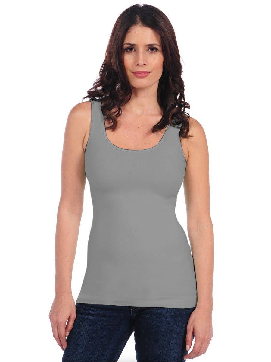 Tees by Tina - Smooth Tank: Cement Gray - Shorely Chic Boutique