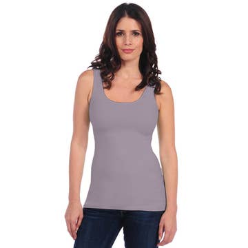 Tees by Tina - UNeck Tank Antique Lilac - Shorely Chic Boutique