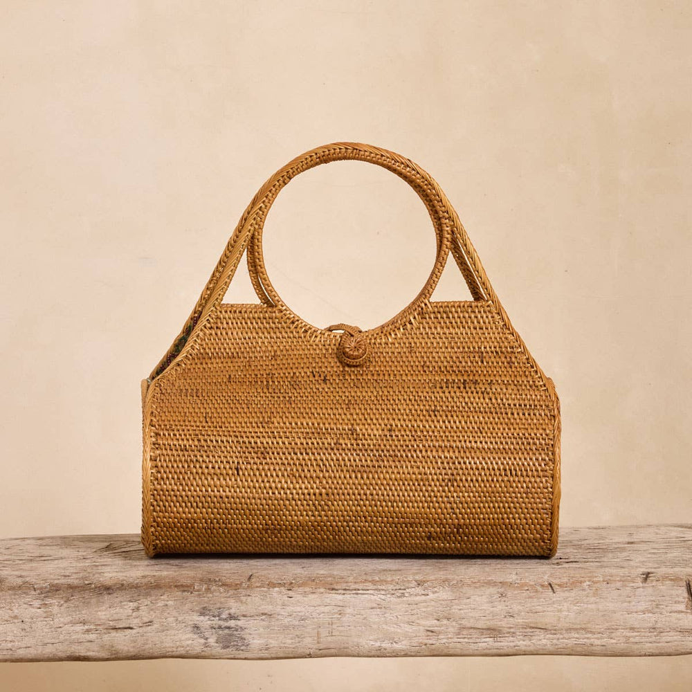 The Winding Road: Ata Vine Handwoven Roll Handbag - Shorely Chic Boutique