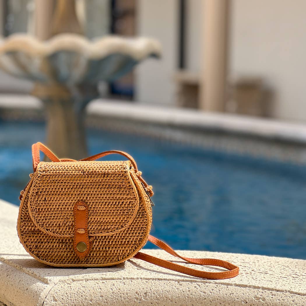 The Winding Road: Ata Vine Saddle Bag Crossbody Bag - Shorely Chic Boutique