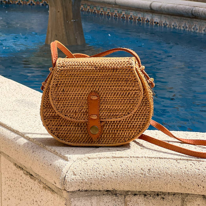 The Winding Road: Ata Vine Saddle Bag Crossbody Bag - Shorely Chic Boutique