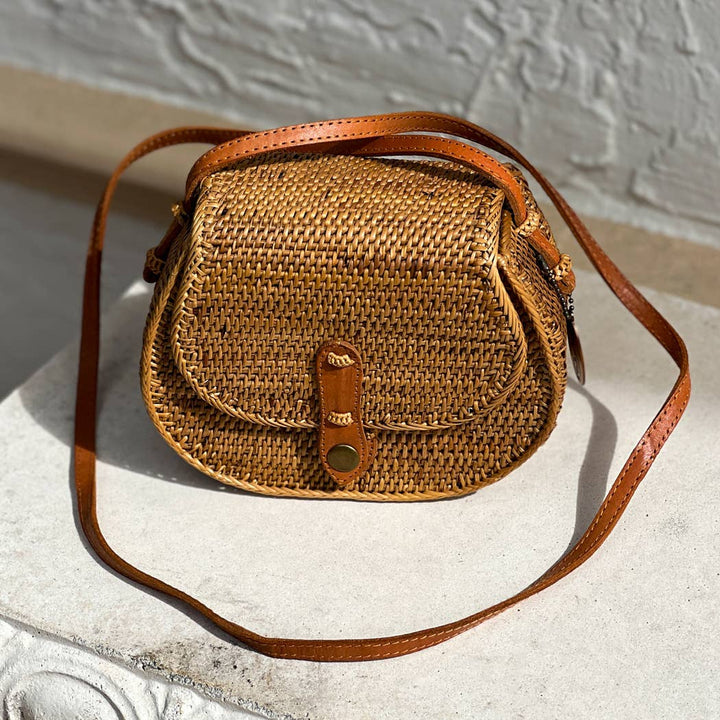 The Winding Road: Ata Vine Saddle Bag Crossbody Bag - Shorely Chic Boutique