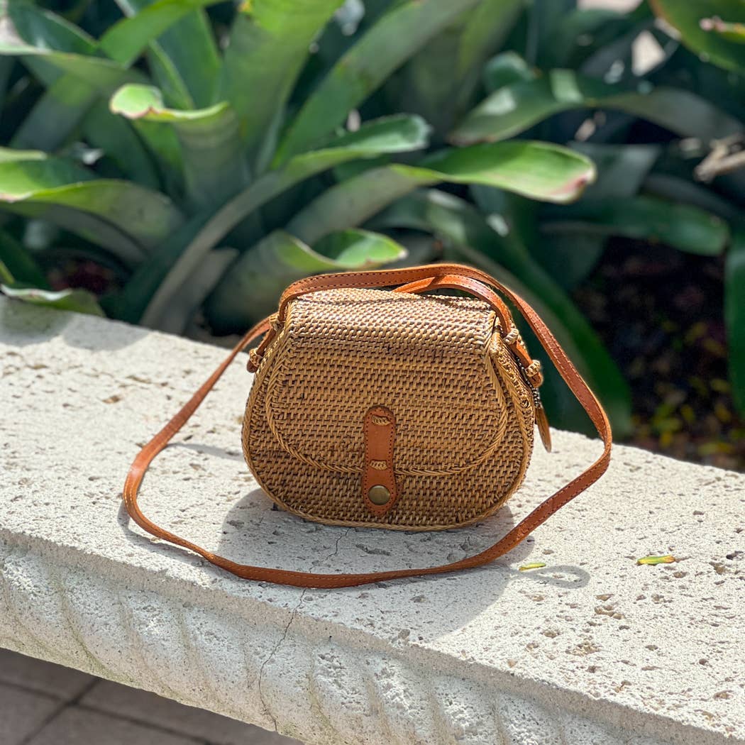 The Winding Road: Ata Vine Saddle Bag Crossbody Bag - Shorely Chic Boutique