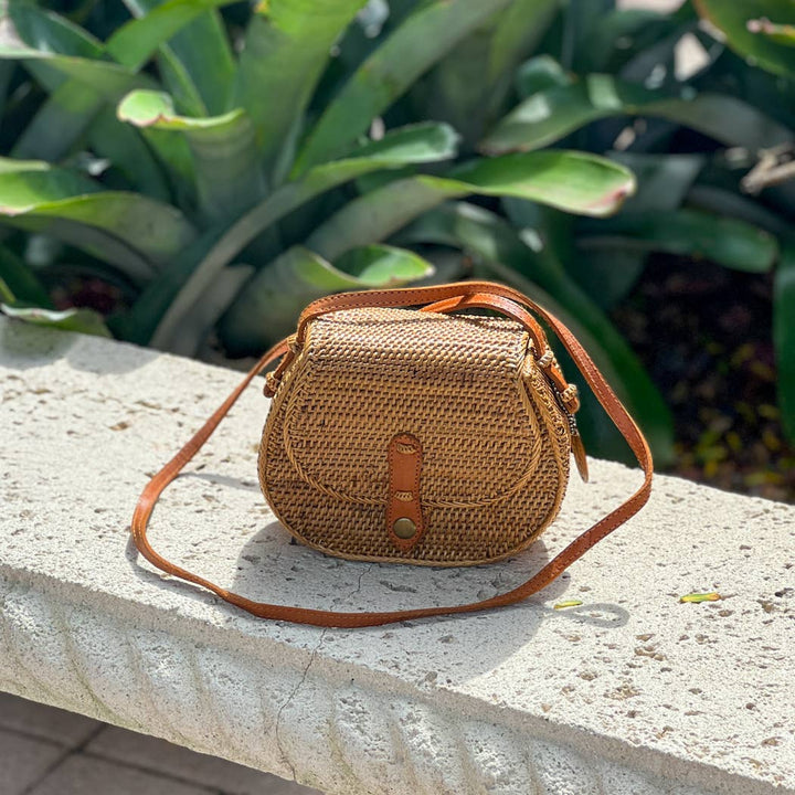 The Winding Road: Ata Vine Saddle Bag Crossbody Bag - Shorely Chic Boutique