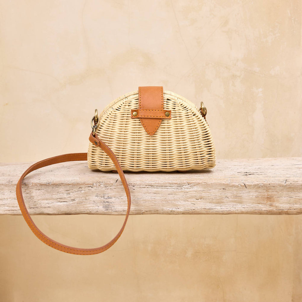 The Winding Road: Ivory Rattan Convertable Clutch & Crossbody Bag - Shorely Chic Boutique