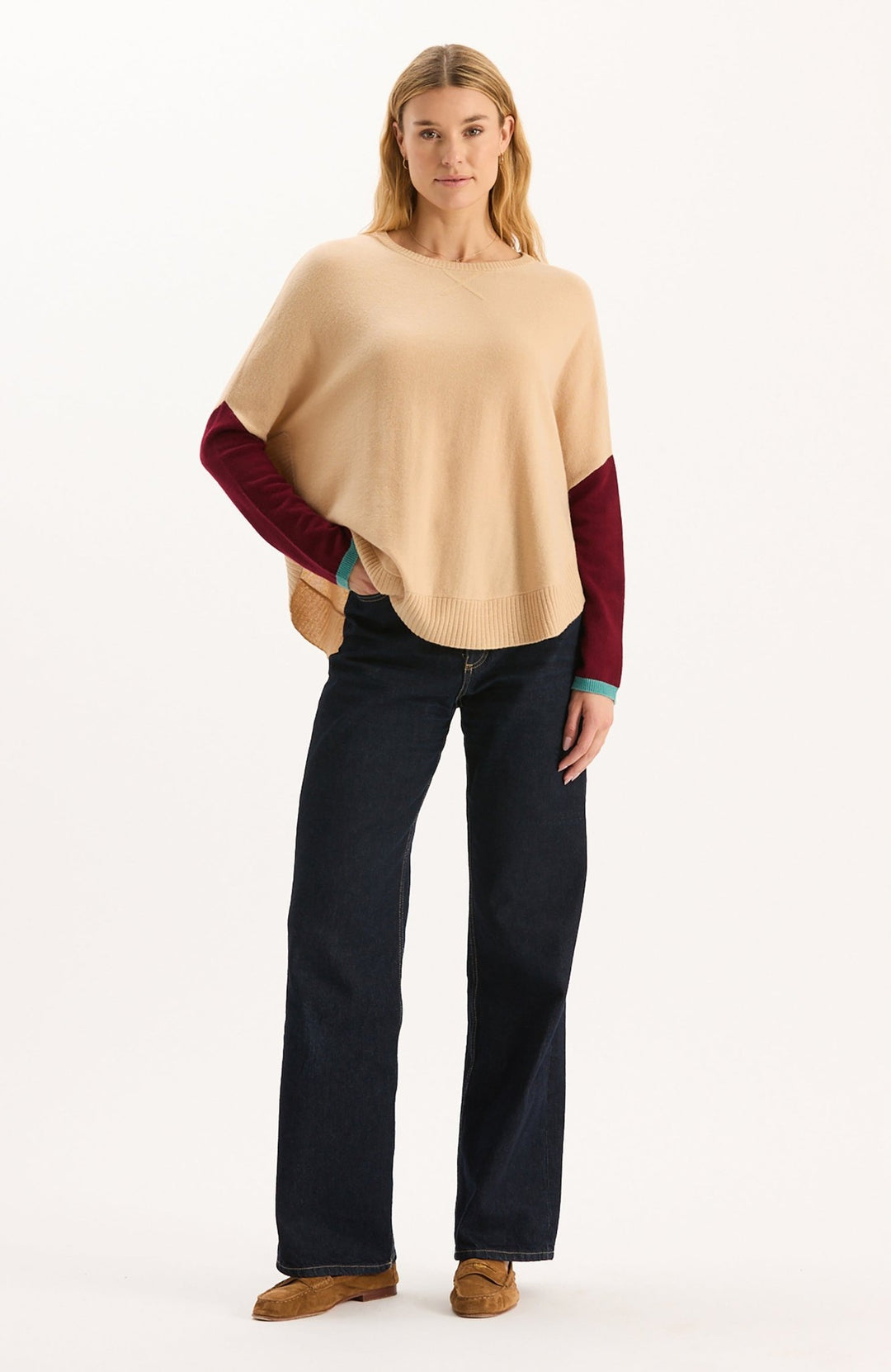 Tyler Boe - Bailey Cashmere Colorblock Capelet: Multi - Shorely Chic Boutique