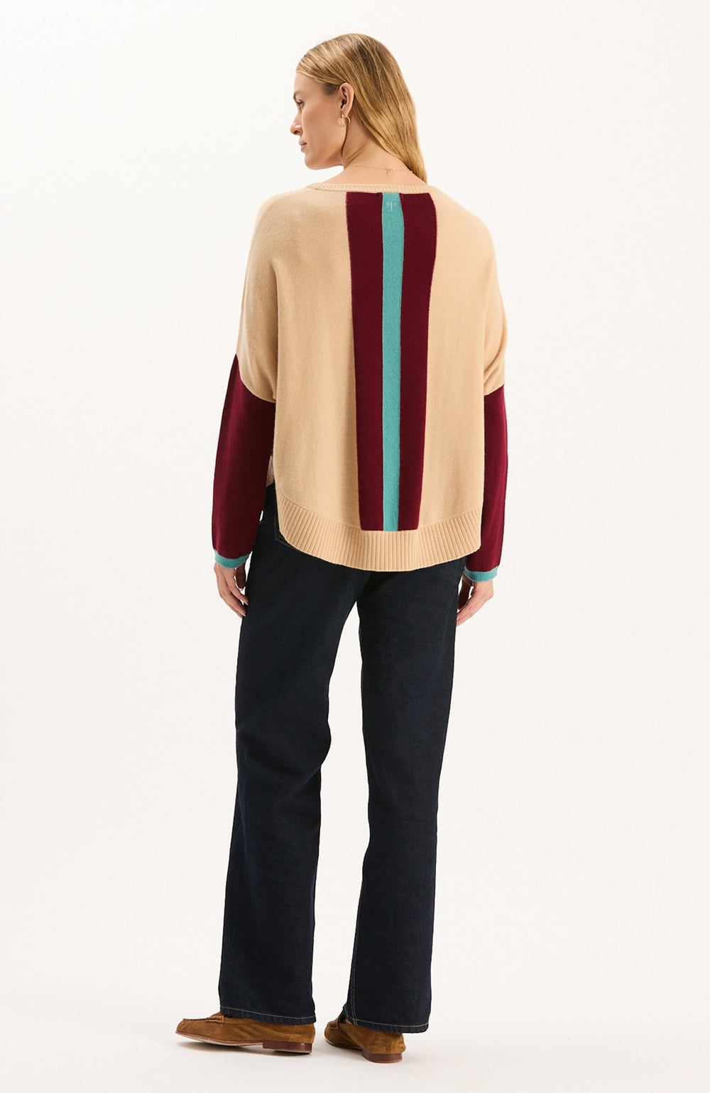 Tyler Boe - Bailey Cashmere Colorblock Capelet: Multi - Shorely Chic Boutique