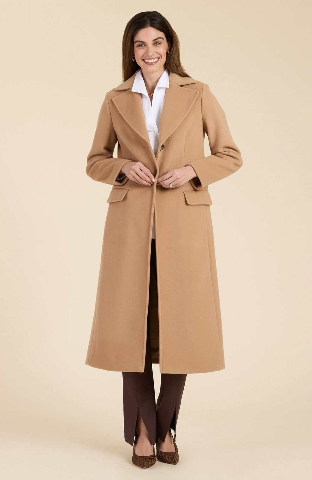 Tyler Boe - Long Camel Coat: Camel - Shorely Chic Boutique