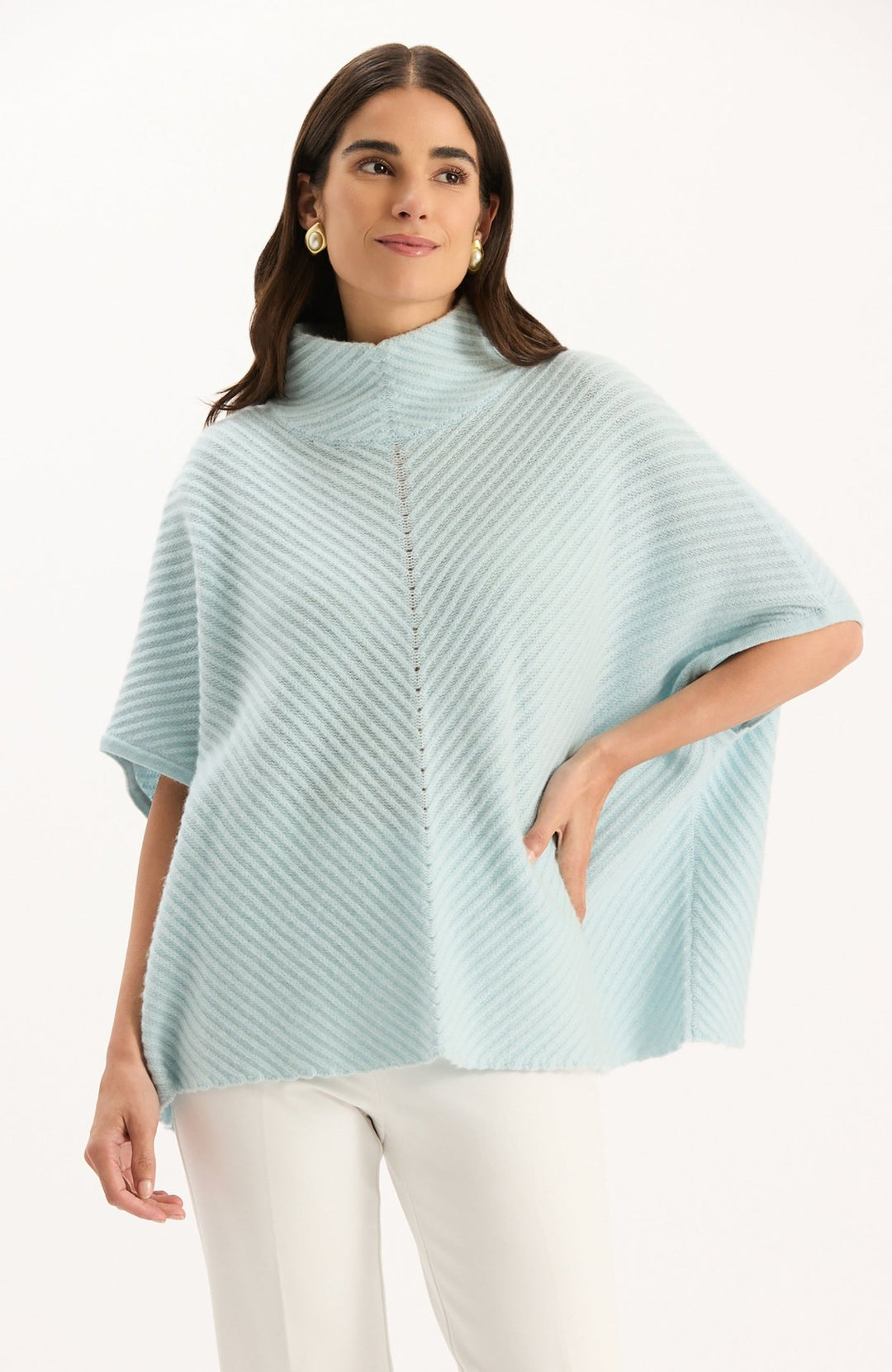 Tyler Boe - Lucia Cashmere Blend Capelet: Above the Clouds - Shorely Chic Boutique