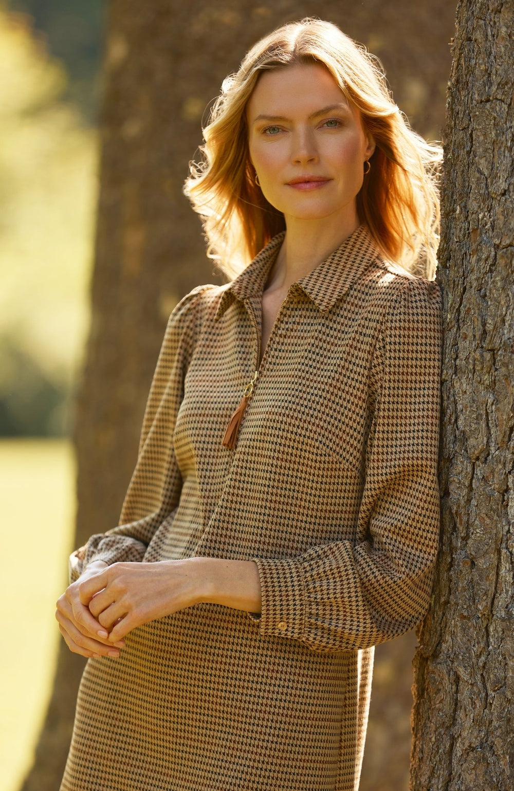 Tyler Boe - Melanie Knit Dress: Houndstooth - Shorely Chic Boutique