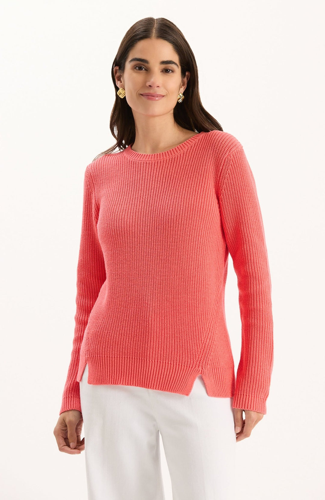 Tyler Boe - Mineral Wash Shaker Sweater: Sun Kissed Coral - Shorely Chic Boutique