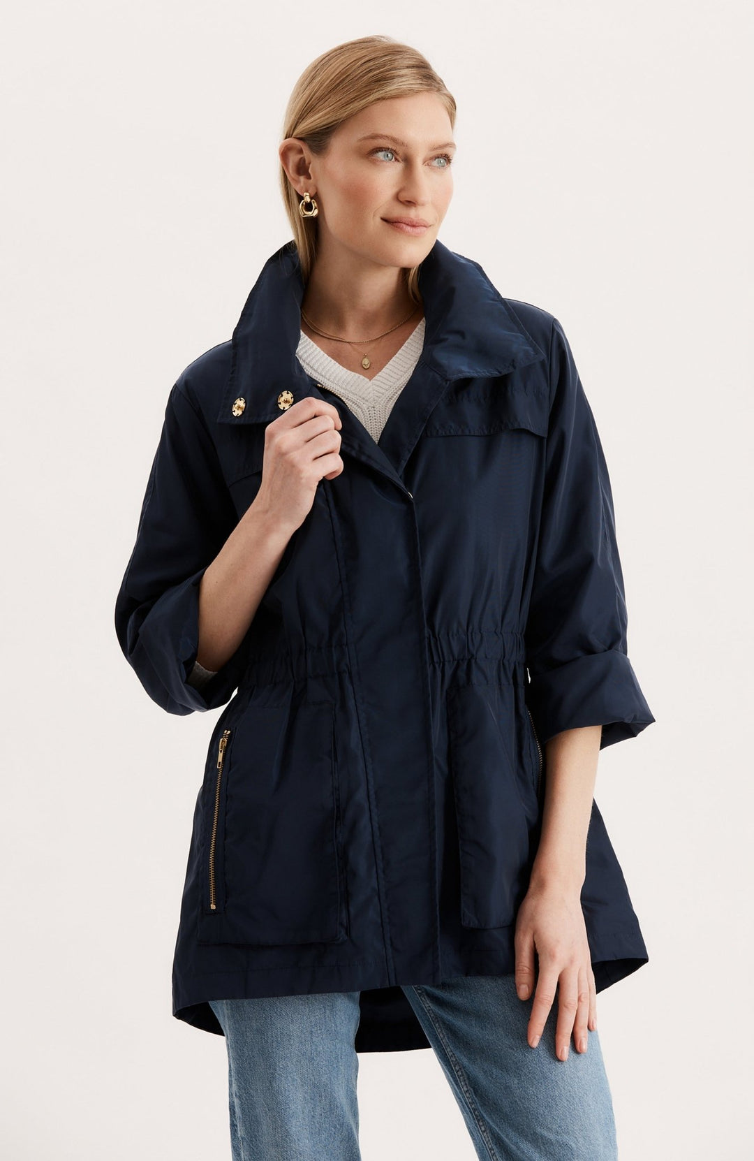 Tyler Boe: Newport Rain Slicker: Navy - Shorely Chic Boutique