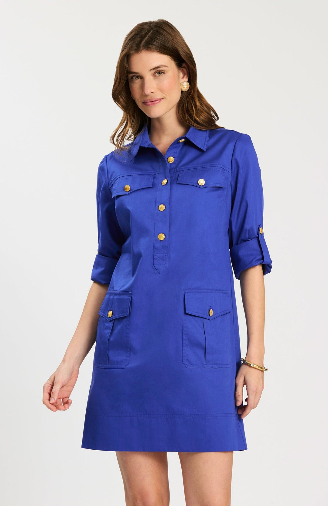 Tyler Boe - Rory Cotton Shirtdress: Bluing - Shorely Chic Boutique