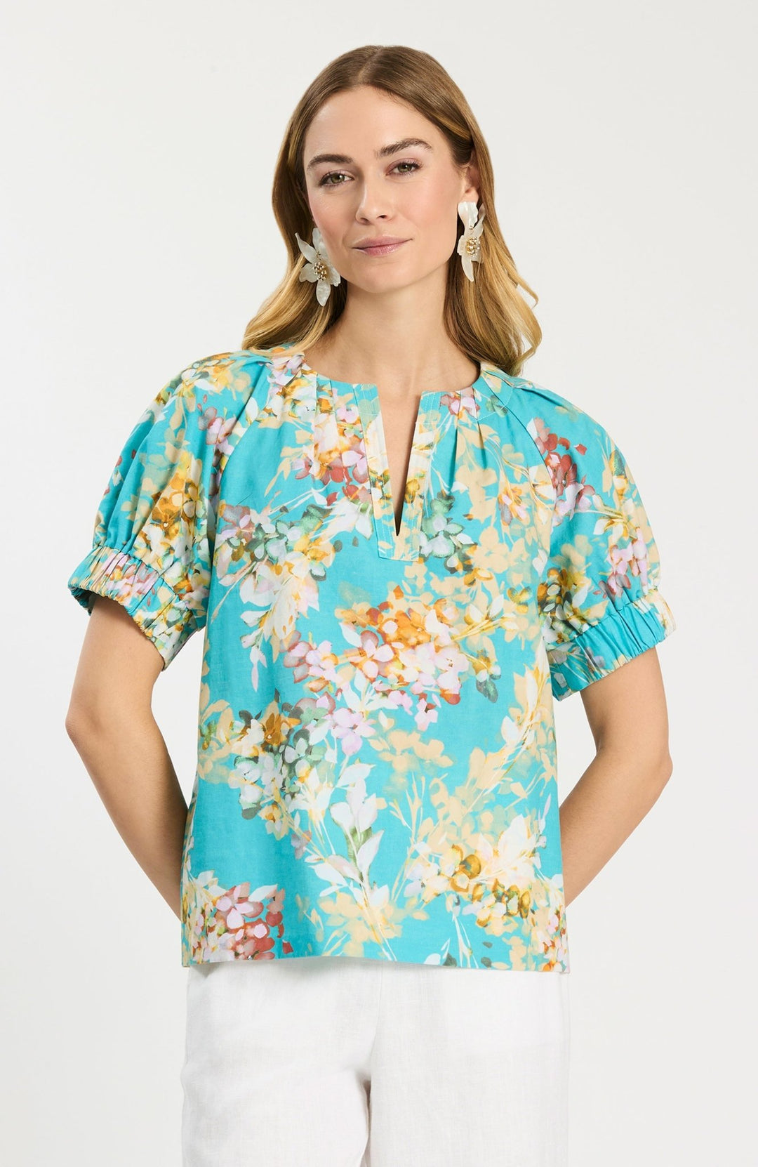 Tyler Boe - Skyler Tossed Floral Top: Multi - Shorely Chic Boutique