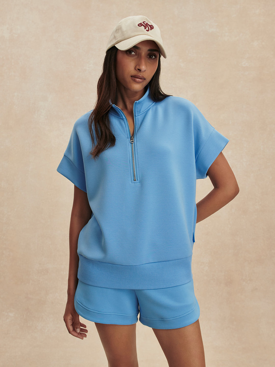 Varley - Ritchie S/S Sweat: Azure Blue