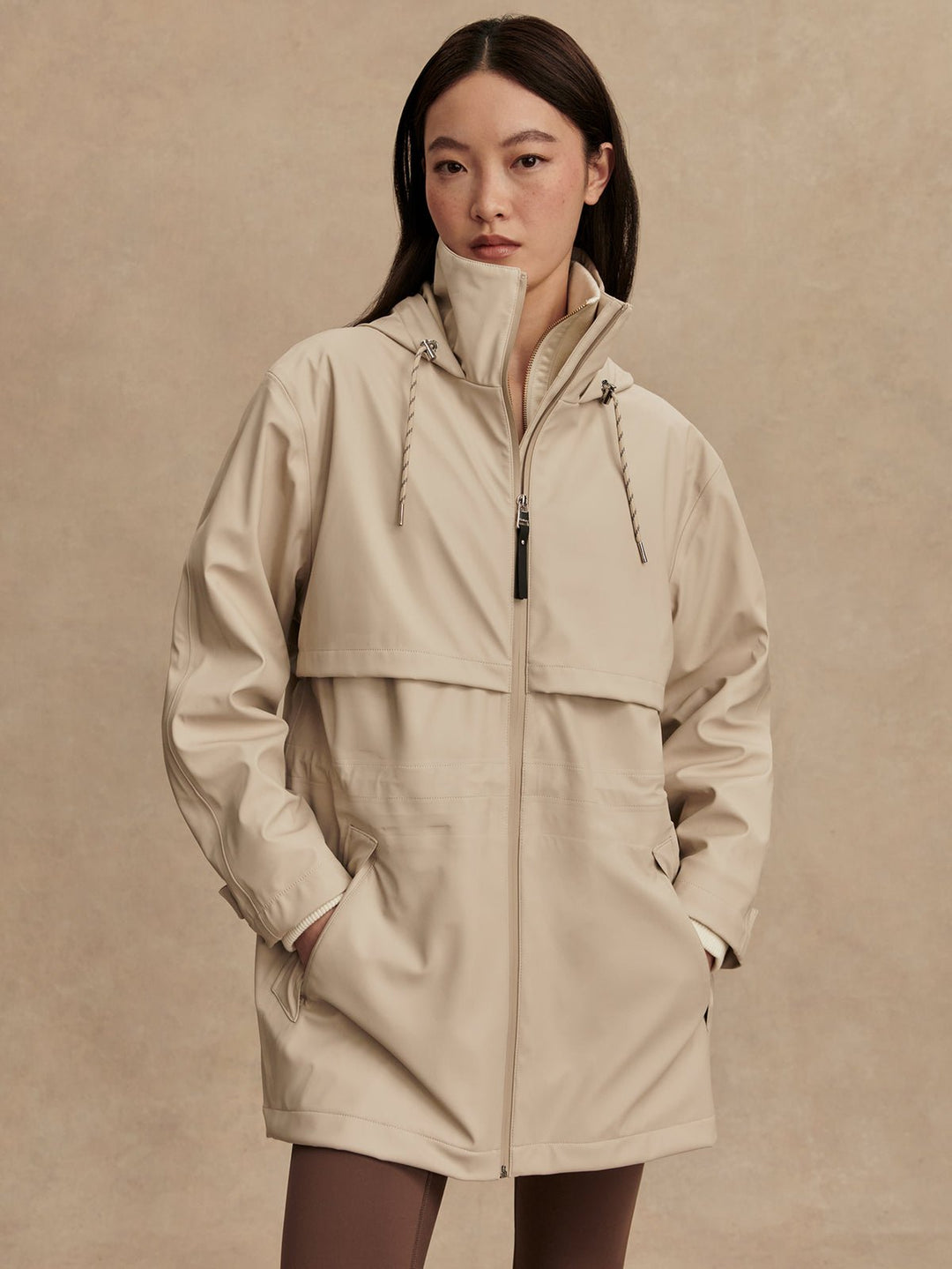 Varley - Alyssa Rain Jacket: Silver Lining - Shorely Chic Boutique