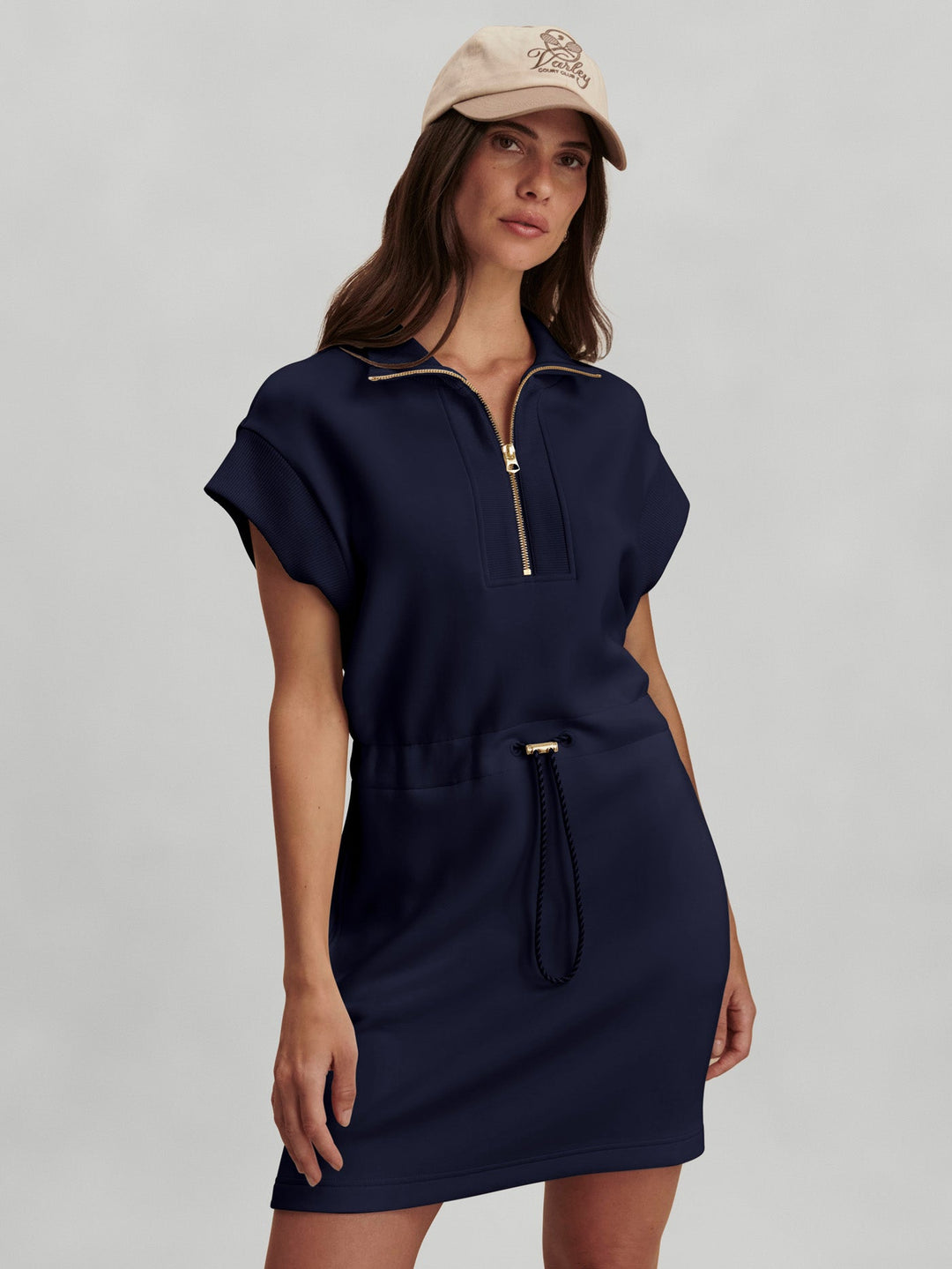 Varley - Avaya Half - Zip Dress: Blue Nights - Shorely Chic Boutique