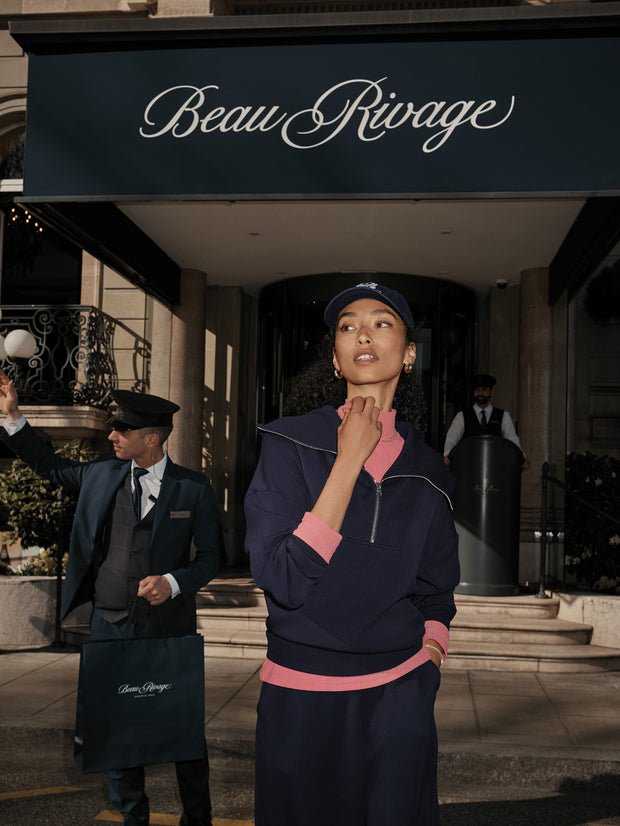 Varley - Catherine Half - Zip Sweat: Navy - Shorely Chic Boutique