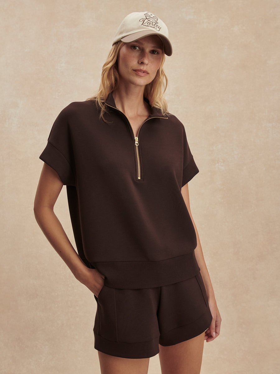 Varley - Ritchie S/S Sweat: Coffee Bean - Shorely Chic Boutique