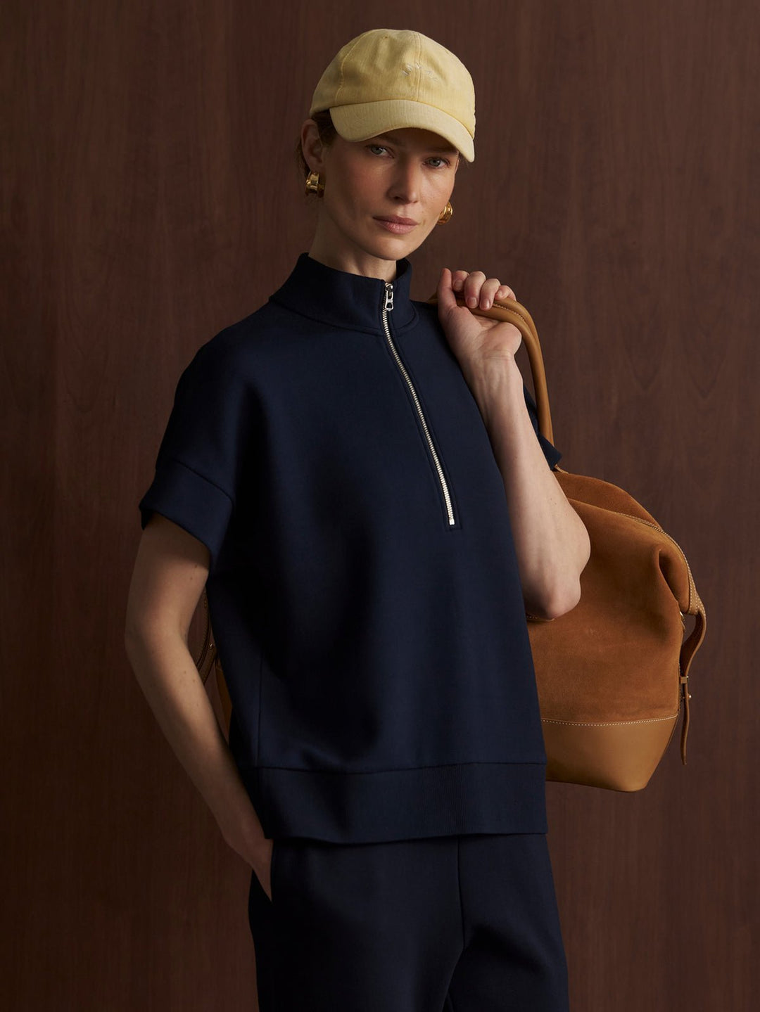 Varley - Ritchie S/S Sweat: Navy - Shorely Chic Boutique