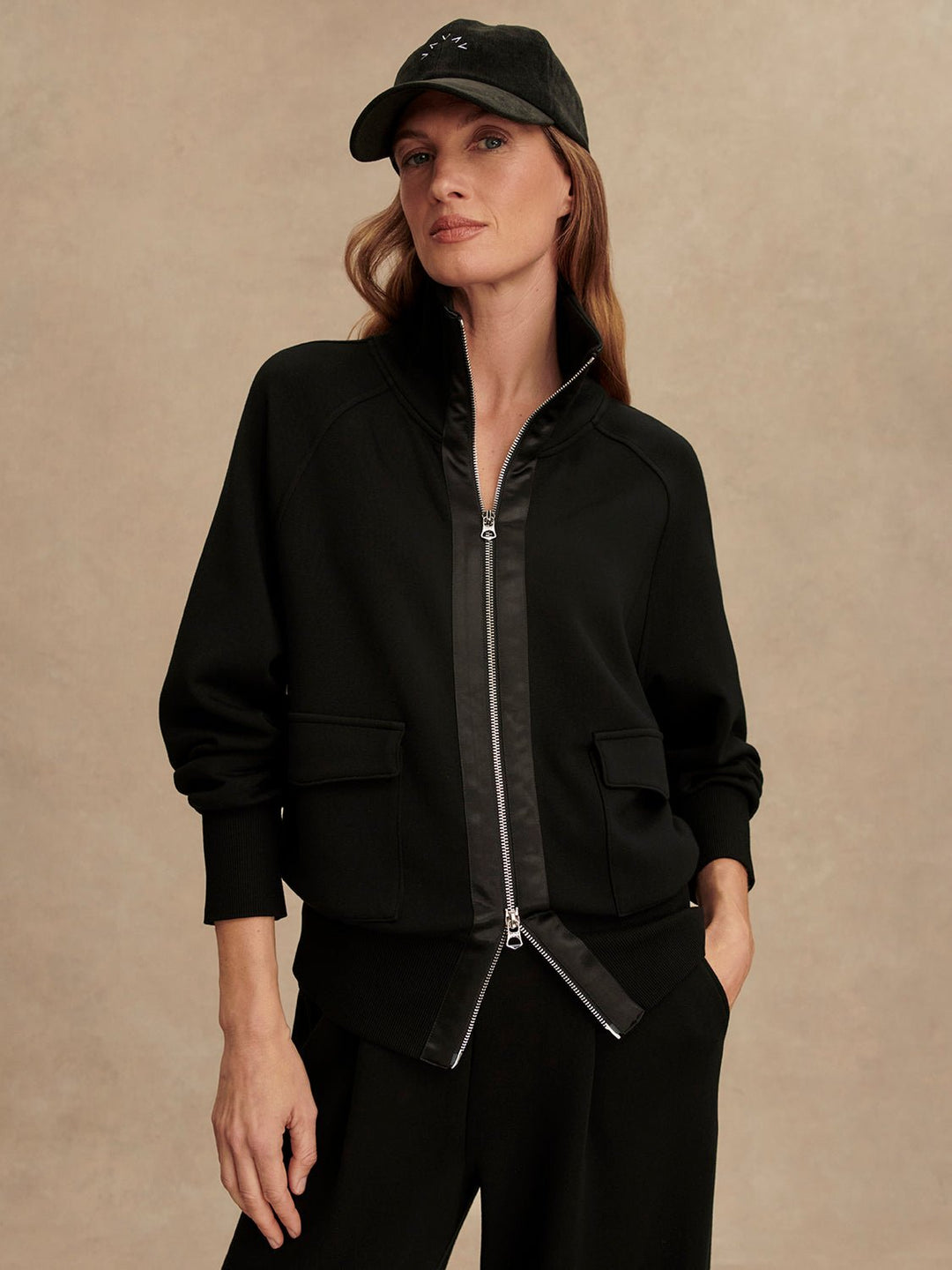Varley - Roxbury Zip - Through Sweat: Black - Shorely Chic Boutique