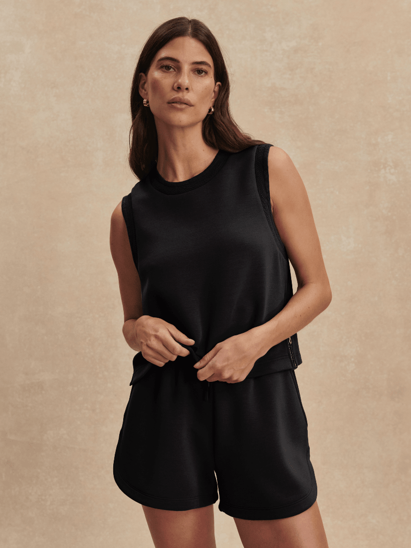 Varley - Shea Crop Tank: Black - Shorely Chic Boutique