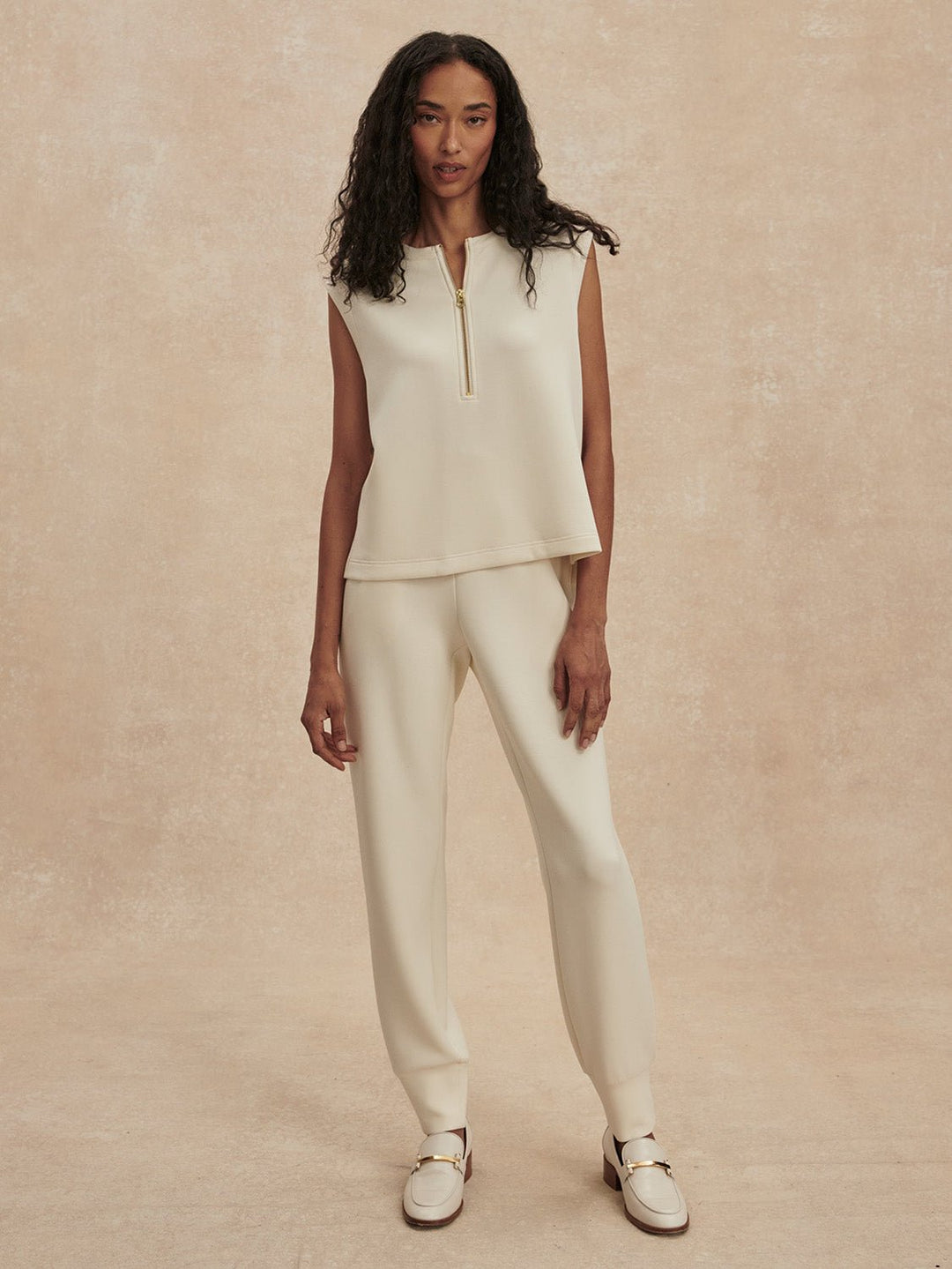 Varley - The Slim Cuff Pant 27.5": Pristine - Shorely Chic Boutique