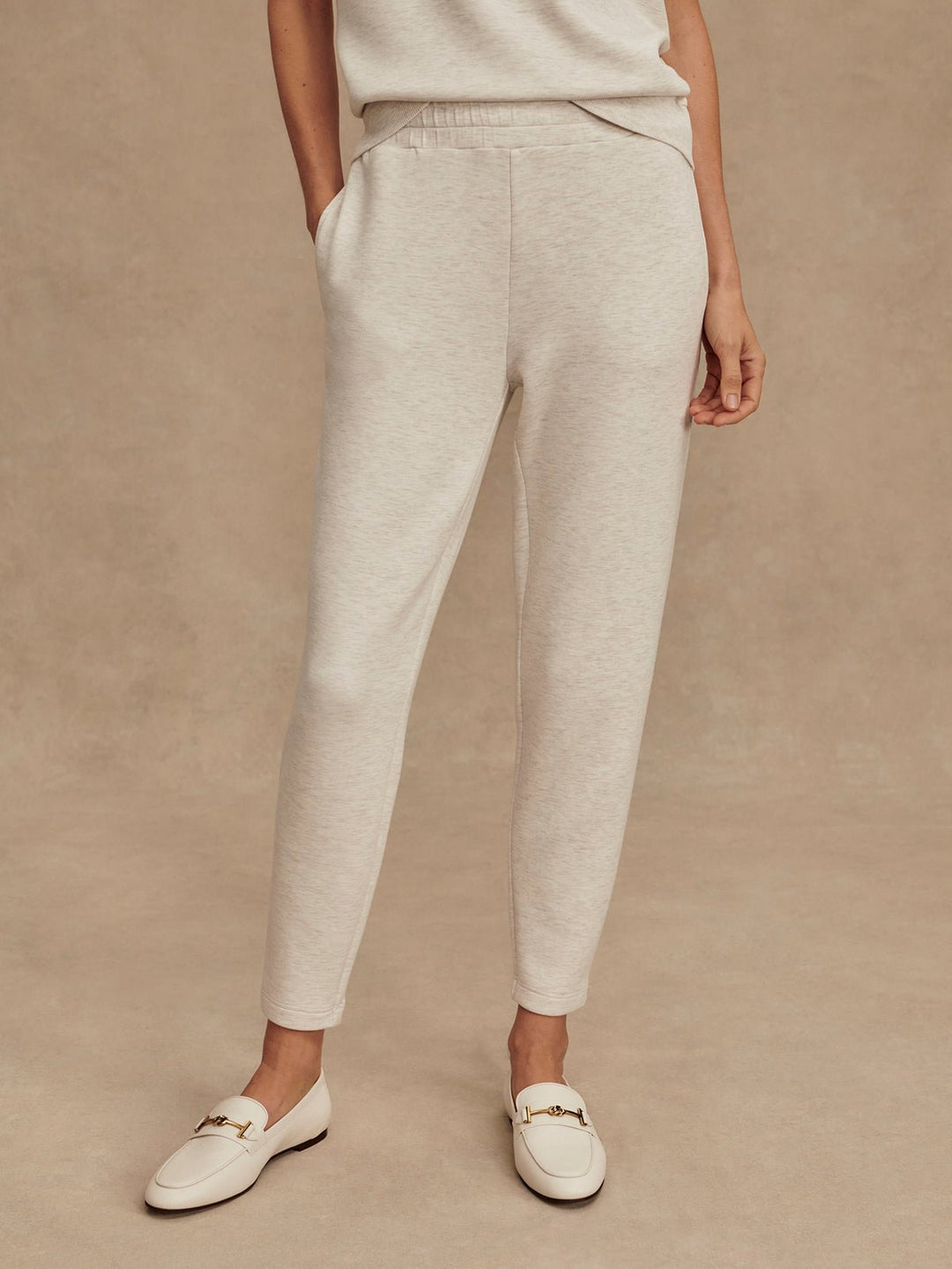 Varley - The Slim Pant 27.5": Ivory Marl - Shorely Chic Boutique