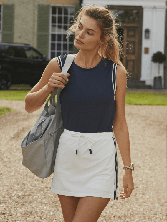 Varley - Wellings Performance Tank: Blue Nights - Shorely Chic Boutique