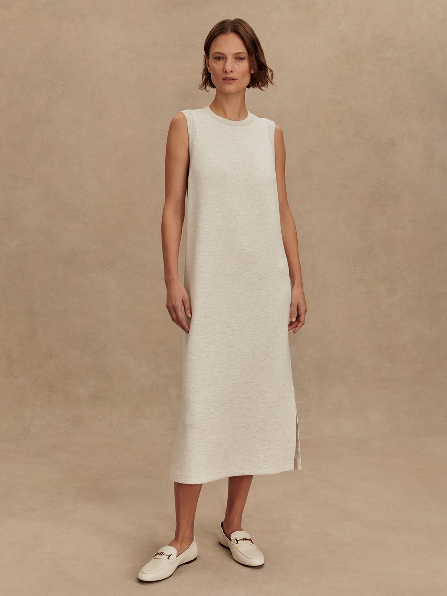 Varley - Beatrice Midi Dress: Ivory Marl