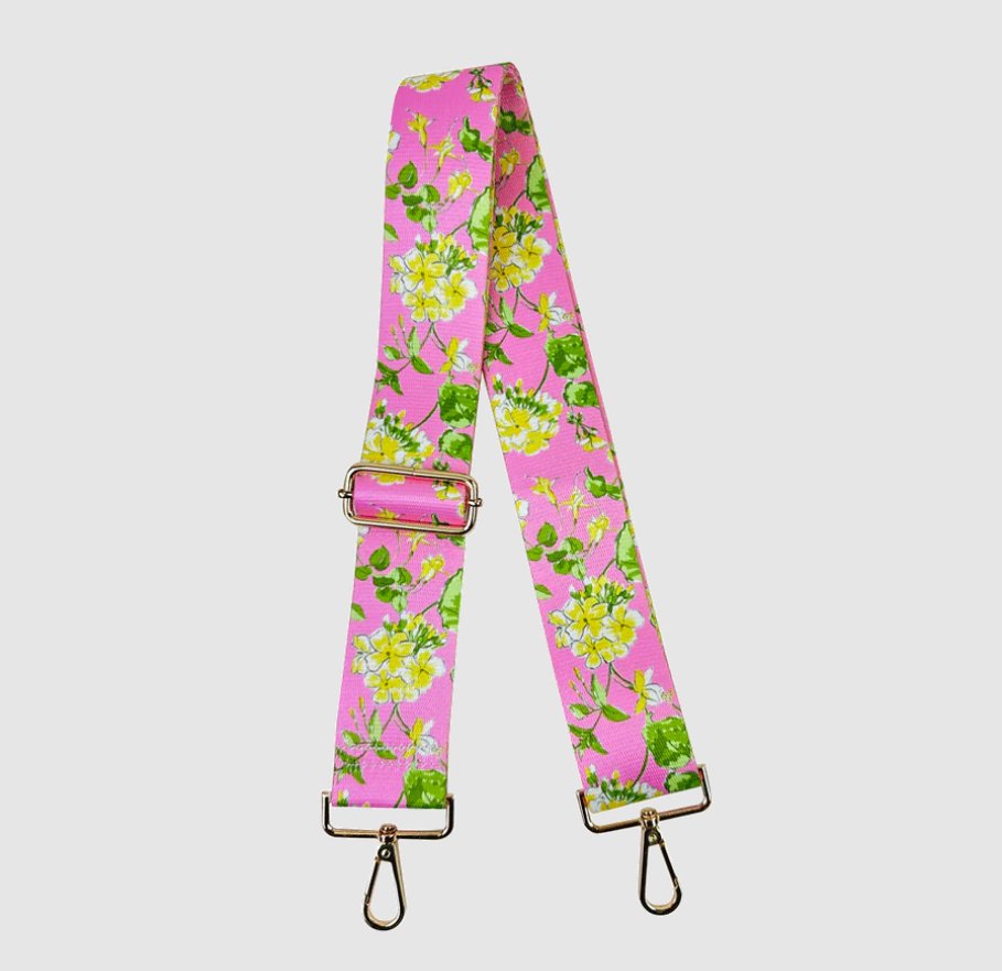 Ahdorned - 2" Adjustable Floral Strap: Pink - Shorely Chic Boutique